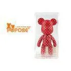 Red Vinyl PVC Small Cute Girl Personalized Bear Gifts of Pantone Color thumbnail-1