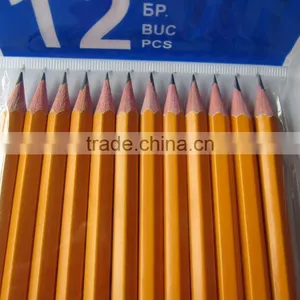 12pcs HB Yellow Pencils With Eraser in Oppbags thumbnail-5