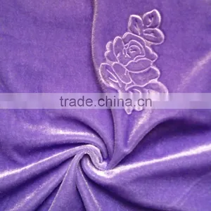 100% Polyester Garment Velvet Fabric thumbnail-1
