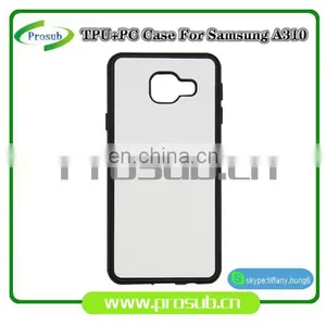 2d Sublimation Heat Transfer PC +TPU Silicon Blank Cell Phone Case With Metal Sheet for Prosub-Samsung A310/ A3-2016 thumbnail-2