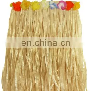 Hawaii Hula Dance Skirt With Flowers for Party Dress Up thumbnail-1