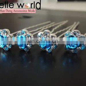 Crystal Wedding Decorative Metal Hair Clips Wholesale Hair Pin thumbnail-2
