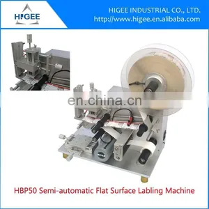 HIG Servo Motor Economy Semi Automatic Flat Labeling Machine thumbnail-1