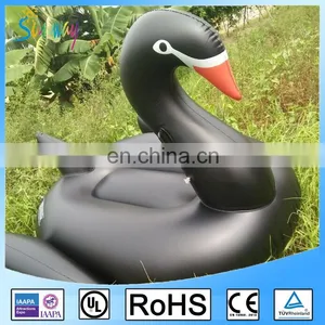 Swimming Pool Toy Mattress Inflatable Black Swan Pool Float thumbnail-2