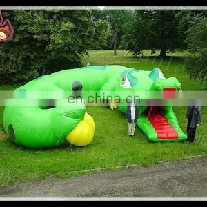 Children Interesting Air Caterpillar Course Inflatable Play Tunnel thumbnail-1