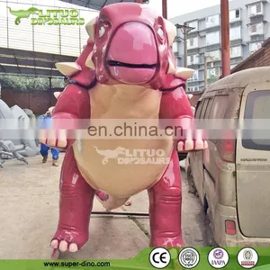 Cute Cartoon Fiberglass Dinosaur Model thumbnail-3