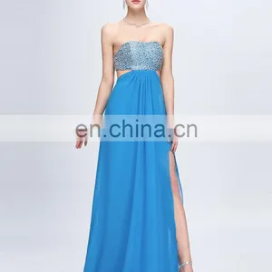Grace Karin Sexy Beaded Backless Chiffon Ladies Long Evening Party Wear Gowns CL3437-2 thumbnail-3