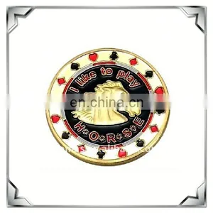 I Like to Play Custom Metal Poker Cards Souvenir Coin thumbnail-1