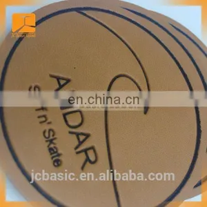 Hot Sell Custom Enamel PU Leather Jeans Metal Label With Press Logo On Leather thumbnail-5