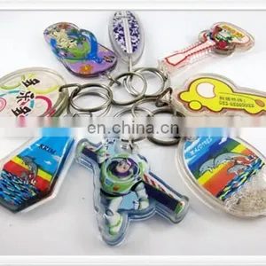 Hat Shape Custom Logo Card Inserted Acrylic Keychain thumbnail-2
