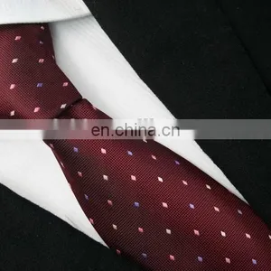 Fashion Red Dot Cheap Woven Slim Ties for Men Design thumbnail-4
