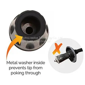 Rubber Tip for Walking Stick Trekking Poles - Replacement Pole Tip Protectors Fits Most Standard Hiking Poles thumbnail-4