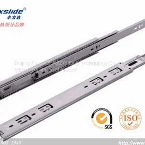 45mm Ball Bearing 3-fold Full Extension Stainless Steel Drawer Slide thumbnail-1