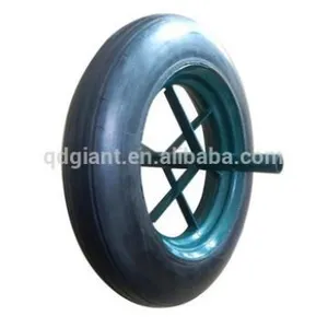 Long Axle Steel Rim Powder Solid Wheel 14x4 thumbnail-1