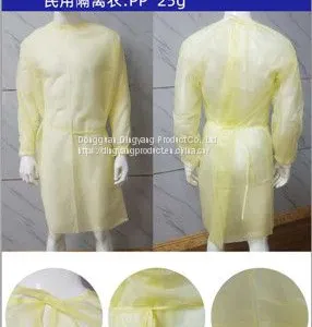 Protective Gown Protective Clothing Disposable pp Protective Gowns Quality Disposable Protective Gowns thumbnail-1