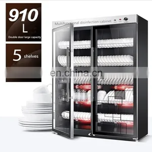Stainless Steel Sideboard Disinfection Cabinet Commercial Double Door Large Capacity Disinfection Cupboard thumbnail-4