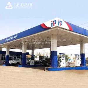 Environmental Space Frame Canopy Petrol Station Gas Filling Station Roof For Sale thumbnail-1