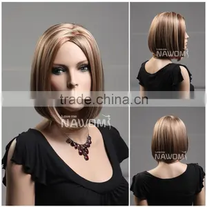 W3750 Synthetic Toyokalon Fiber Medium Bob Wigs thumbnail-1