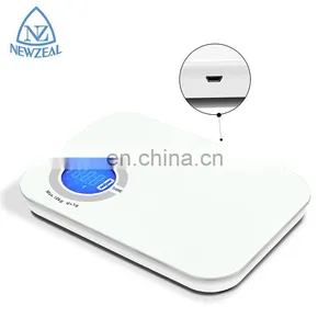 Hot Selling USB Rechargeable Glass Printing Logo Design Digital Household LCD 5kg Kitchen Scale thumbnail-1