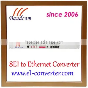Network Equipment 8E1 to Ethernet BNC to RJ45 Converter thumbnail-1