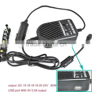 80w ac dc Car Cigarette Lighter Socket Adapter thumbnail-1