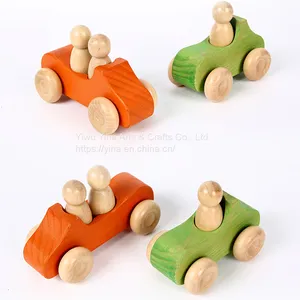 Wooden Van Peg Doll Van Peg Doll Bus Wooden Toy Car thumbnail-2