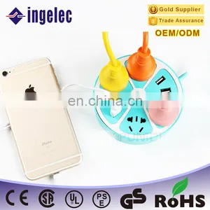 New Arrival Electrical Multi Plug Extension Socket Hexagon Shape USB Power Extension Board thumbnail-5