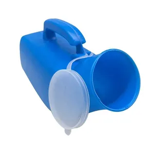 Hospital 1200 ML Plastic Male Urinal Bottle For Men Medical Male Urine Collection Bottle With Hanging Lid thumbnail-1