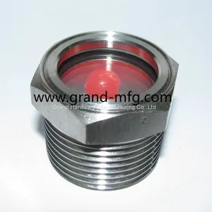 Stainless Steel 304 Liquid Water Flow Sight Glass Manufacturer NPT BSP Metric Thread thumbnail-5