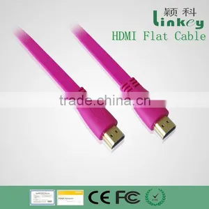 3D and Ethernet HDMI to HDMI FLAT Cable 1.4Version thumbnail-1