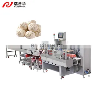 Automatic Flow Wrapping Packing Machine for Frozen Food/Steam Buns thumbnail-1