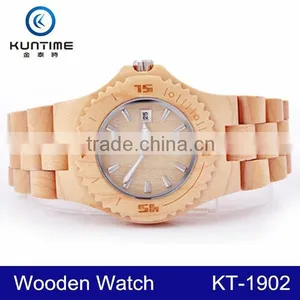 2015 High Quality Luxury Vogue Digital Wooden Watch thumbnail-3