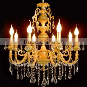 Modern Luxury 5 Star Hotel Crystal Chandelier With 8 Lights /decorative Heads Crystal Chandelier Pendant Light thumbnail-2