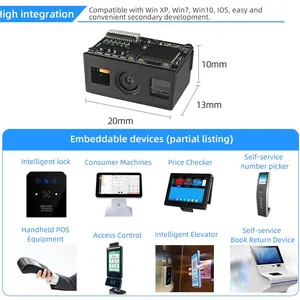 XT750M XTIOT Embedded Barcode Scanner Module PAD QR Code Bar Code Scan Engine Reading Head For Ordering KIOSK Projects thumbnail-1