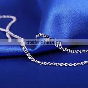 2015 Wholesale Fashion Jewelry Rhodium Plated Cheap Chain Necklace thumbnail-5