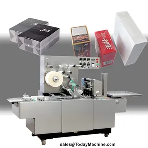 Automatic Perfume Soap Cosmetic Box BOPP Film Transparent Membrane 3D Cellophane Wrapping Machine thumbnail-1