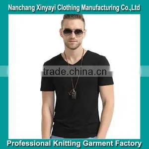 Design for Your Style 2015 High Quality 100%Cotton Custom T-Shirt Wholesale Plain Black T Shirts Apparel Manufacturer thumbnail-1