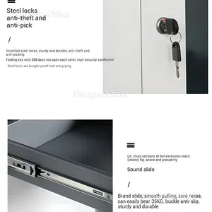 Minimalist Black Metal Filing Cabinet for Creative Studios, Modern Matte Finish, Floor-standing Office Organizer With Sleek Recessed Handles thumbnail-5