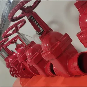 ANSI Awwa Grooved Ductile Iron Non-Rising Stem Soft Seal Cast Iron Gate Valve Civil Red Air Defense Grooved End Resilient thumbnail-5