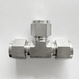 Double Ferrule Tee Fitting With Mill Test Report and Technical Support thumbnail-5