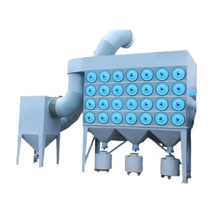Vertical Cartridge Dust Collector Factory Custom Industrial Air Purification Dust Extractor thumbnail-1