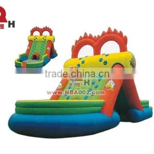 Children Small Inflatable Slide With Two Mini Archways thumbnail-1