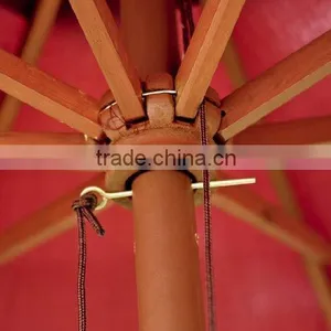 9 Foot Light Wood Poly Market Umbrella thumbnail-3