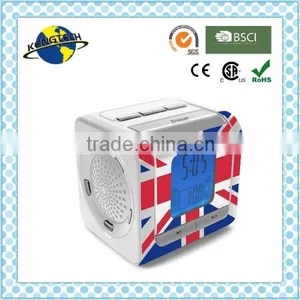 Creative UK Flag Digital Tuning Projector Alarm Clock Radio thumbnail-1