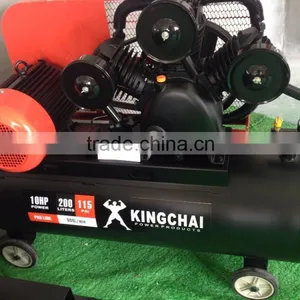 Kingchai Electric/gasoline Single Phase Piston Air Compressor 200 LITER With CE thumbnail-1
