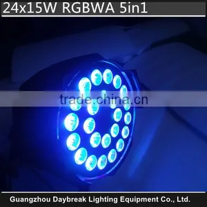 24x15w Led Par RGBWA 5in1 Stage Dmx Led Lighting Full Color Mixing Disco Led Par Can Factory Wholesale Good Price 24 * 15 thumbnail-5