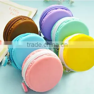 High Quality Macaron Cake Shape Silicone Waterproof Coin Purses thumbnail-3
