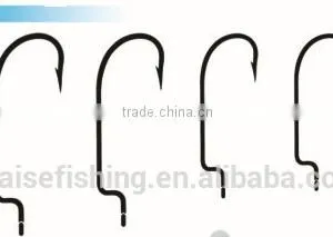 Black Nickel High Carbon Steel PR-8312 WORM Wholesale Fishing Hook thumbnail-1