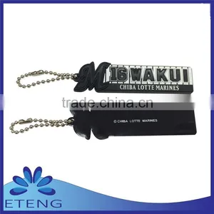 Popular Custom Made Logo Soft Rubber Keychain With Your Own Design thumbnail-1