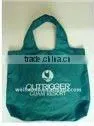 Green Handle Polyester Bag thumbnail-1